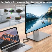 Cable Mini DisplayPort Macho a Macho 2.1 OEM ODM, Transmisión Bidireccional DP, 16K/8K60hz 4K240hz G-sync Freesync