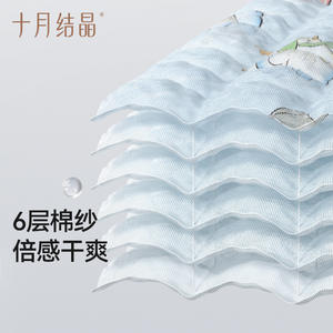 Toalla de Baño para Bebé October Crystal, Gasa de Algodón Puro, 95x95cm 110x110cm, Diseño de Animales de Dibujos Animados, Suave y Absorbente, Rectangular, para Uso Doméstico - Product Image 4