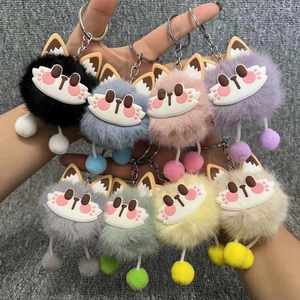 Cartoon Plush Creative Fur Ball Doll <b>Cat</b> Pendant Keychain Couples Backpack Decoration Small Gift Fashion Pendants Charms - Product Image 1