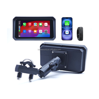 Lecteur multimédia tactile sans fil pour moto de 6 pouces avec Carplay Android Auto, étanche IP67, TPMS en option, OEM d'usine, garantie 1 an