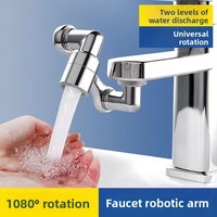 Bras de Douche Rotatif avec Aérateur, Rallonge de Robinet Anti-éclaboussures, Bras Articulé pour Robinet Domestique