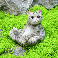 Modèle de chat de compagnie réaliste pour l'exportation, en PVC, noir et orange, pour la maternité, la cognition et la posture assise, style décontracté, décoration intérieure, jouet