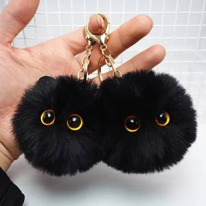 Cute Plush Keychain Cartoon Cat Toy Pendant <b>Keyring</b> for <b>Women</b> Bag Ornament Car Key Chain Lovely Girls Gifts Accessories - Product Image 5