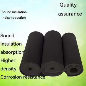 TUBO Cina Panel akustik hitam pabrik laris produk penyerap suara lembaran gratis sampel Panel kedap suara Panel busa akustik