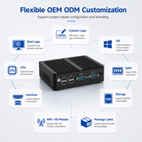 Computadora Compacta Sin Ventilador, Doble LAN, 2 COM, USB, HD, VGA, para Gabinetes de Control, Compatible con Windows y Linux, Computadora Industrial