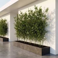 Personnalisation de fleurs artificielles de 210 cm/240 cm/310 cm, clôture en bambou artificiel, plantes en bambou pour l'extérieur