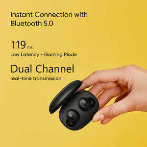 Realme-écouteurs sans fil <span class=keywords><strong>Q</strong></span> TWS, oreillettes intra-auriculaires, contrôle tactile, 20 heures d'autonomie, batterie <span class=keywords><strong>5</strong></span>.0, résistantes à l'eau IP5, en stock - Product Image 5