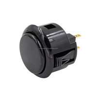 SANWA OBSF-24 tombol tekan asli 24mm, tombol tekan plastik sesaat, game dioperasikan koin arkade bawaan