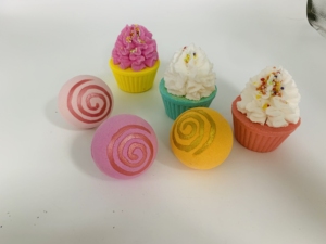 Bomba de baño para cupcakes de etiqueta privada, aromaterapia orgánica, relajación, remojo, Fizzies, pastel, bomba de baño para niños, juego de regalo - Product Image 6