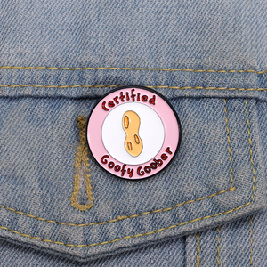 प्रमाणित गुफ्बर एनमेल पिन मजाकिया कार्टून ब्रोच सजावटी लेपल बैज बैकपैक दोस्तों थोक के लिए गहने उपहार - Product Image 1