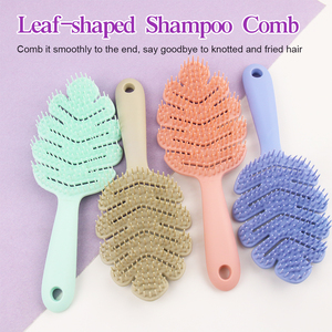 Peigne à cheveux creux et moelleux à usage commercial, design pliable en forme de pagaie, avec coussin d'air massant les méridiens pour cheveux longs de femmes - Product Image 1