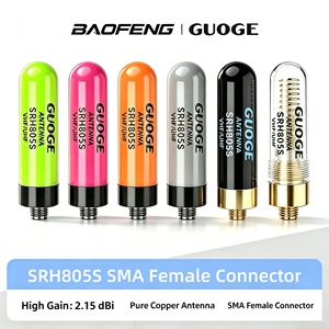 Antenne courte SRH 805S, antenne mobile multibande 1,96 pouce, double bande VHF UHF, antenne femelle pour talkie-walkie <span class=keywords><strong>Baofeng</strong></span> - Product Image 1