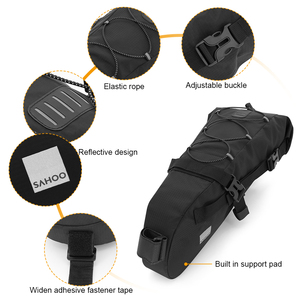 Bolsa de sillín de bicicleta Bolsa de almacenamiento de bicicleta impermeable Bolsa de poste de asiento trasero de ciclismo reflectante - Product Image 3