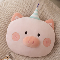 Jouets en peluche de dessins animés, oreillers doux et mignons pour adolescents et adultes, décoration de fête