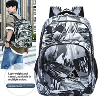 Sac à dos unisexe tendance de style coréen en tissu Oxford, idéal pour les étudiants du collège/lycée, les voyages et le transport d'ordinateurs portables