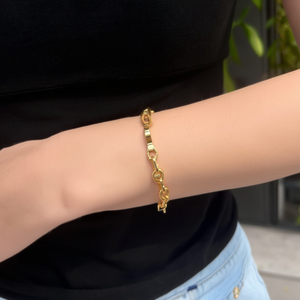 BBBA-04067 สร้อยข้อมือแฟชั่นแบบโซ่และแบบเชื่อมต่อ - Product Image 3