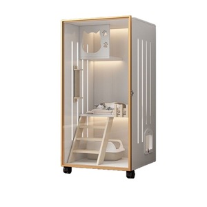 Villa chat en bois massif Ventilation circulante <span class=keywords><strong>CatHouse</strong></span> avec espace libre Dissipation de la chaleur confortable Pas de congestion CatHouseCabinet - Product Image 6