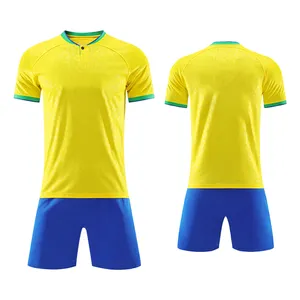Wholesale Custom National Team Football Uniform Blank New Design Football Uniform Jersey Set High Quality Soccer Jersey