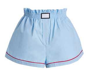 Set <span class=keywords><strong>Pigiama</strong></span> da <span class=keywords><strong>Donna</strong></span> in <span class=keywords><strong>Cotone</strong></span> Popeline di Alta Qualità, Camicia a Maniche Lunghe con Scollo a V e <span class=keywords><strong>Pantaloncini</strong></span> con Elastico in Vita, Set <span class=keywords><strong>Pigiama</strong></span> a 2 Pezzi con Bordi a Contrasto - Product Image 5
