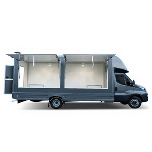 White Mobile Food Truck Trailer Box Van Frozen Food Delivery Vehicle for Street Catering and Mobile Kitchen Use - Product Image 1