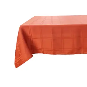 100% פוליאסטר אדום משובץ 0.5 אינץ' מפת שולחן pvc קצה חתונה מפת שולחן זמינה למסיבות שולחן חתונה