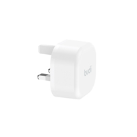 Adaptor Pengisi Daya Budi Charger USB-C UK Plug PD C 20W Pengisian Cepat Desain Ringan Proteksi Sirkuit Pendek - 2 Buah Pengisi Daya Ponsel