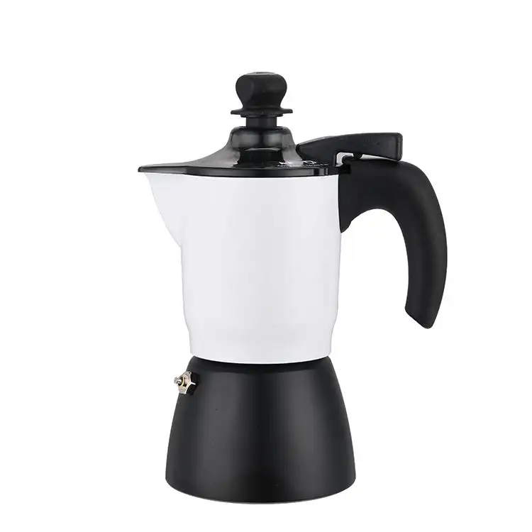 Moka in alluminio facile da pulire macchina per caffè Espresso manuale di nuova concezione con caffettiera interruttore