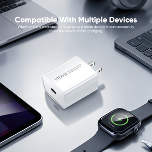 <span class=keywords><strong>Cargador</strong></span> <span class=keywords><strong>VIDVIE</strong></span> con un Solo Puerto <span class=keywords><strong>Tipo</strong></span> <span class=keywords><strong>C</strong></span>, Pequeño, 20W Máx., Carga Rápida USB, Adaptador de Pared Compatible con Múltiples Dispositivos - Product Image 4