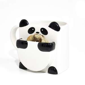 <span class=keywords><strong>Mug</strong></span> en céramique avec porte-biscuits Panda <span class=keywords><strong>Hug</strong></span> <span class=keywords><strong>Mug</strong></span> à café en céramique - Comprend une poche pour biscuits ou gâteaux - Product Image 3