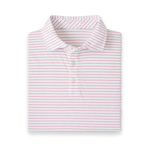 Camiseta Polo de Alta Calidad OEM, Elástica en 4 Direcciones, Secado Rápido, Corte Ajustado, Estampado Vintage a Rayas, Logotipo Bordado Personalizado - Product Image 2