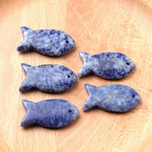 Liontin kristal Mini 20MM, kuarsa penyembuhan bentuk Chakra ikan terbuat dari perhiasan giok Premium - Product Image 6