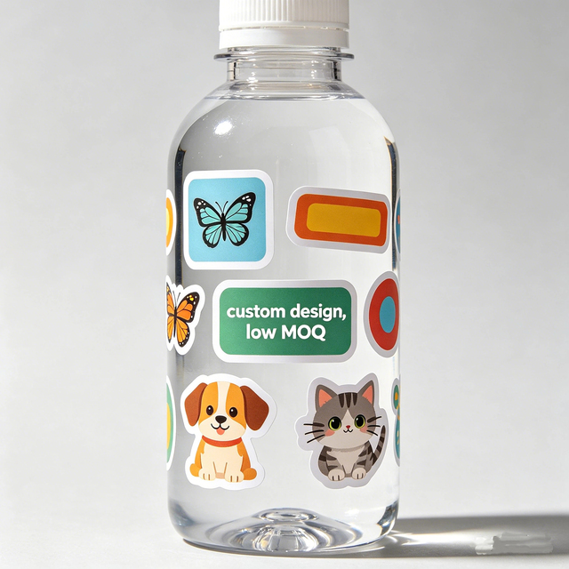 Custom Printed Holographic Eco-Friendly Waterproof Die Cut Stickers Custom Size and Shape Low MOQ