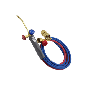 Soplete de soldadura de doble tubo de llama ajustable, soplete de soldadura MAPP de oxígeno de latón, soplete de soldadura de propano <span class=keywords><strong>para</strong></span> soldadura y soldadura fuerte - Product Image 6