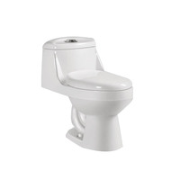 Cuvette de toilettes monobloc en céramique de style moderne pour hôtels philippins, à poser au sol, avec certificat Watermark