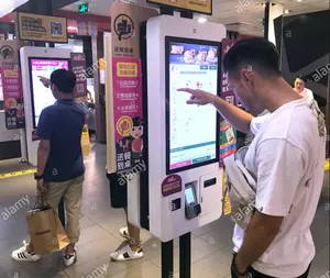 Alles in einem interaktiven Self Order ing Self Service Kiosk mit Android 80mm Drucker für Fast Food