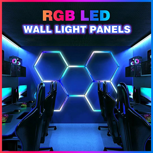Nhà máy chuyên nghiệp bán hàng nhà để xe RGB LED Hexagon ánh sáng RGB đèn cho trang trí - Product Image 5