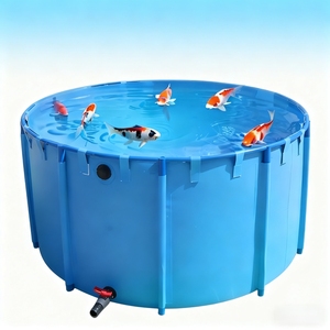 Vasca <span class=keywords><strong>per</strong></span> pesci in tela con struttura in Liansu All-in-One, ideale <span class=keywords><strong>per</strong></span> l'allevamento di Tilapia da cortile e l'<span class=keywords><strong>orto</strong></span> - Product Image 1