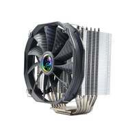 Ventilateur PWM 140 mm, 6 caloducs, refroidisseur d'air pour ordinateur de jeu, processeur Intel 115X/2011 AMD AM4