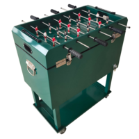 Chariot isotherme pliable 49L/65L pour matchs de football, seau à glace métallique, boîte à glace isotherme avec roues pour pique-nique et matchs de football – Vente chaude