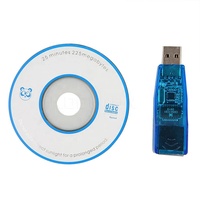 Tarjeta de red Ethernet 10M 100M USB2.0 USB 2,0 a adaptador de tarjeta de red Ethernet Lan externo 10/100M RJ45 azul