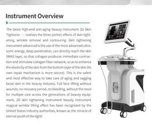 Appareil de raffermissement cutané 2D, machine de beauté anti-âge, raffermissement du visage, réduction de la graisse, rajeunissement de la peau, 8 cartouches d'encre - Product Image 3