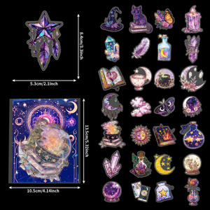 30-50-Piece Punk Estética <span class=keywords><strong>Vintage</strong></span> Scrapbook Kit PET Sticker Planner Decoración pegatinas <span class=keywords><strong>para</strong></span> álbumes de recortes - Product Image 3