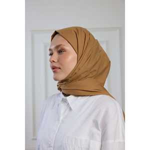 Conjuntos Modestos de Algodón Puro, Bufanda Color Café con Leche, Tela Crepé Transpirable, Estilo Minimalista Normcore para Mujer Adulta - Product Image 2