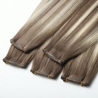 Extensions de cheveux naturels 100% vierges européennes à trame invisible Genius Weft, alignées aux cuticules, qualité Remy, vente en gros, très demandées