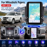 Écran vertical RoadNavi de 14,5 pouces, Android 13, navigation pour Mitsubishi Pajero V73 93 2007-2020, lecteur multimédia vidéo, Carplay, GPS