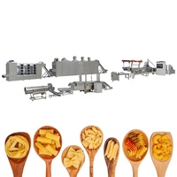 Machine de fabrication de macaronis commerciale rentable Ligne de production de pâtes avec mélangeur et machines à clés pour four de cuisson