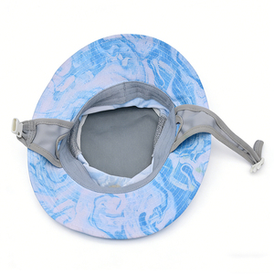 Chapeau Bob en Toile Respirante avec Cordon de Serrage – Imprimé Vague, Séchage Rapide, Unisexe, pour l'Été et les Activités de Plein Air (Pêche) - Product Image 2