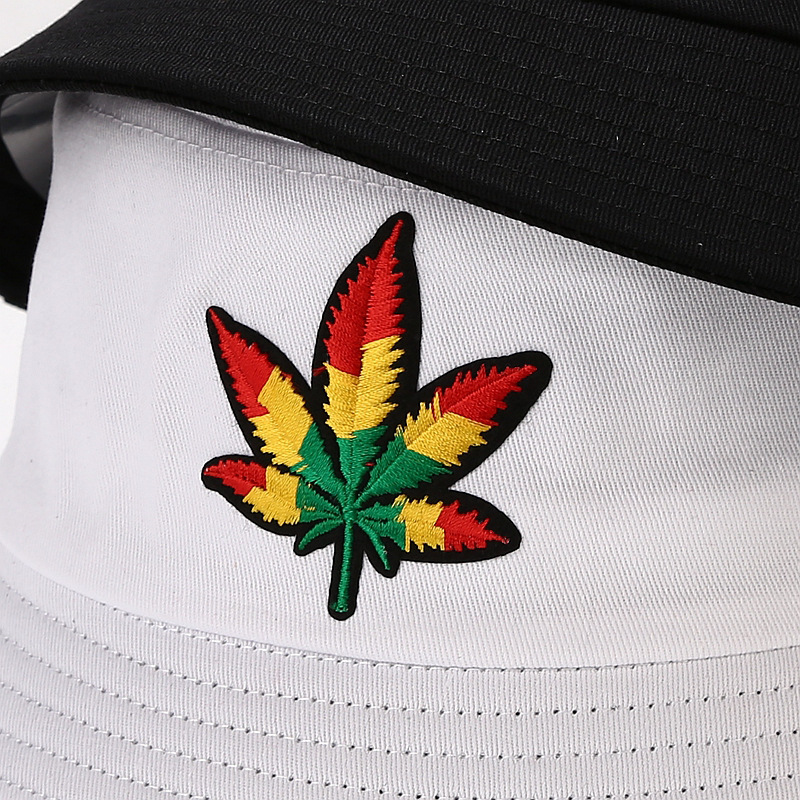 Cappello Da Pescatore Unisex Cappello Da Pescatore A Foglia Di Marijuana Marijuana Erbaccia - Cappelli Da Pescatore Pieghevoli In Cotone Alla Moda Cappello Da Sole Cappello Hip-Hop Pesca All'Aperto P