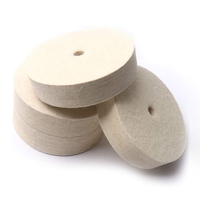 2 paquets de tampons de polissage pour voiture, 100% laine, feutre, roue de polissage pour verre, marbre, métal
