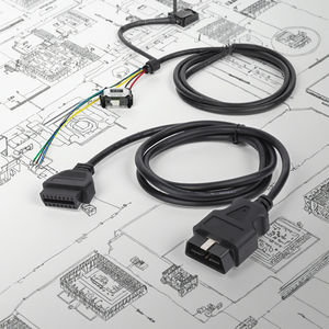 定制16针J1962 OBD/OBDII/OBD2公/母延伸电缆线束聚氯乙烯绝缘汽车应用 - Product Image 1
